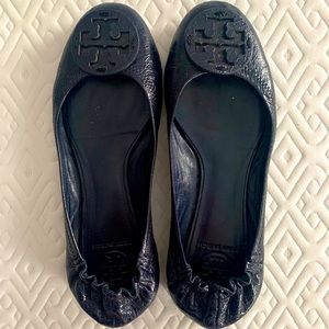 Navy Tory Burch Reva Flats